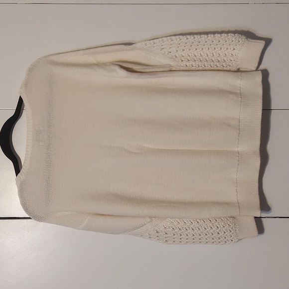 Lucky brand ivory cable knitted sweater |M| - Picture 2 of 7
